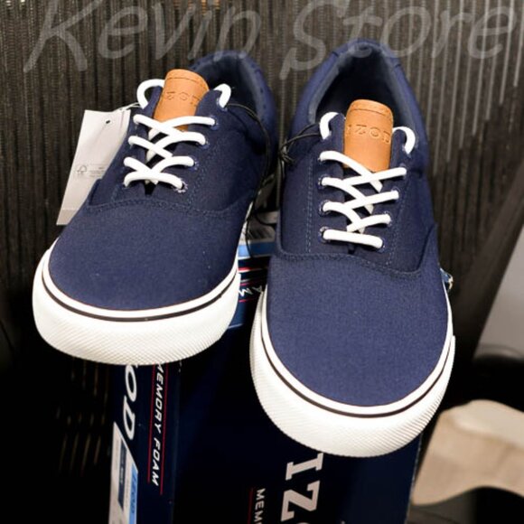 Izod Men's Canvas Shoe‎ -Navy - Picture 1 of 7